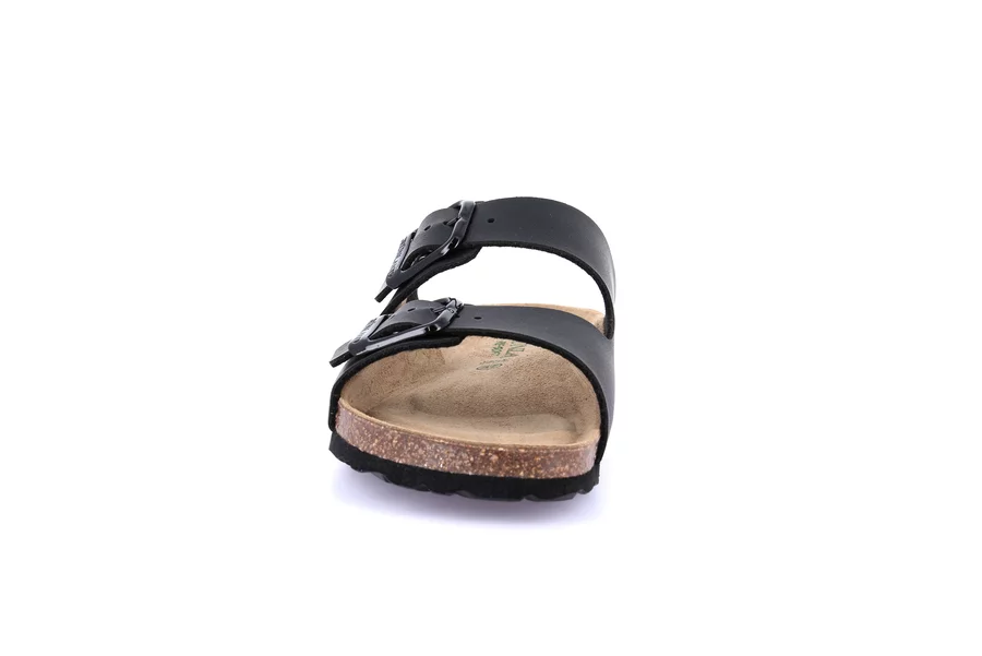 Women's slipper in recycled material | SARA CB9952 - NERO-NERO | Grünland