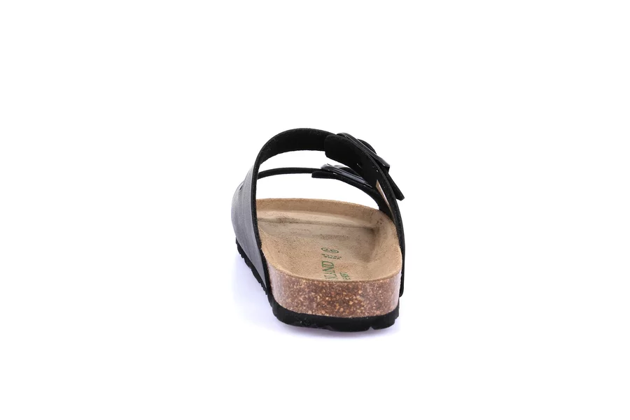 Women's slipper in recycled material | SARA CB9952 - NERO-NERO | Grünland