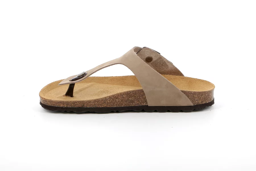 Flip Flop Sandale für Damen | SARA CC0001 - KAKI | Grünland