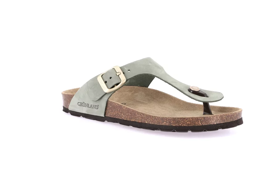 Women's flip flop slipper | SARA CC0001 - SALVIA | Grünland