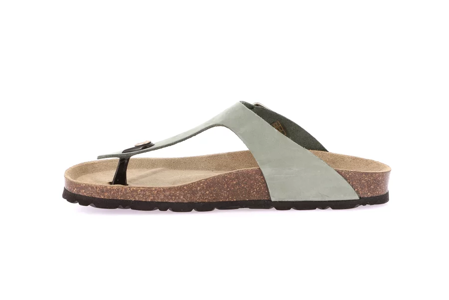 Women's flip flop slipper | SARA CC0001 - SALVIA | Grünland