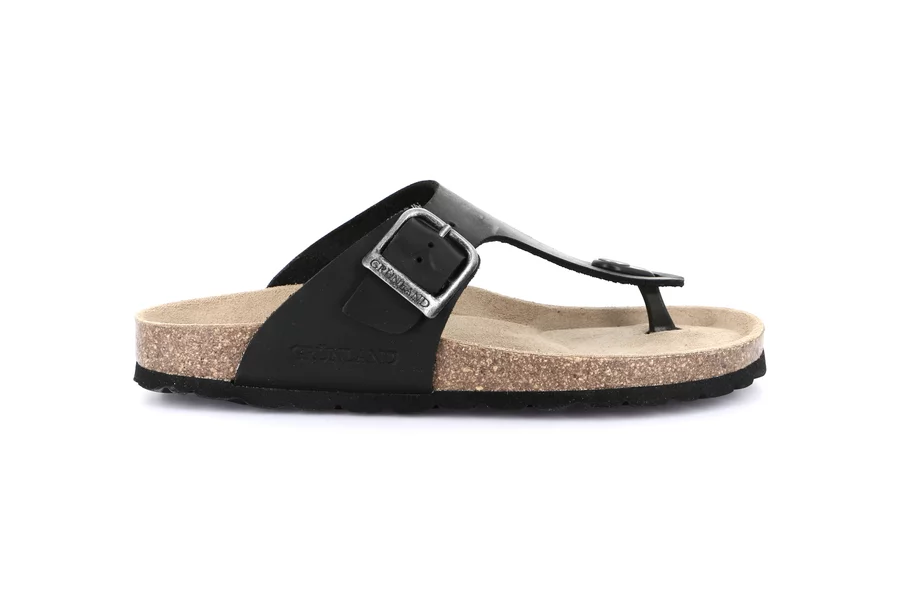 Cork Flip-flop | SARA CC0005 - BLACK | Grünland