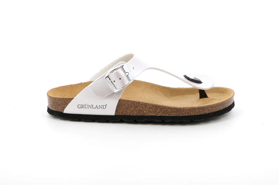 Infradito in materiale riciclato | SARA CC2383 - PERLA | Grünland