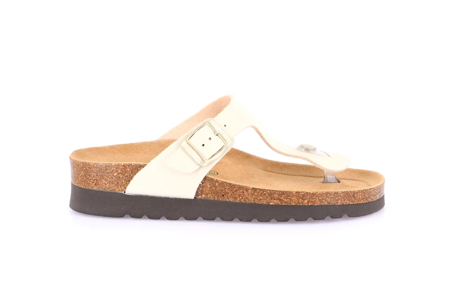 Flip-flop in real cork CC2432 - BEIGE | Grünland