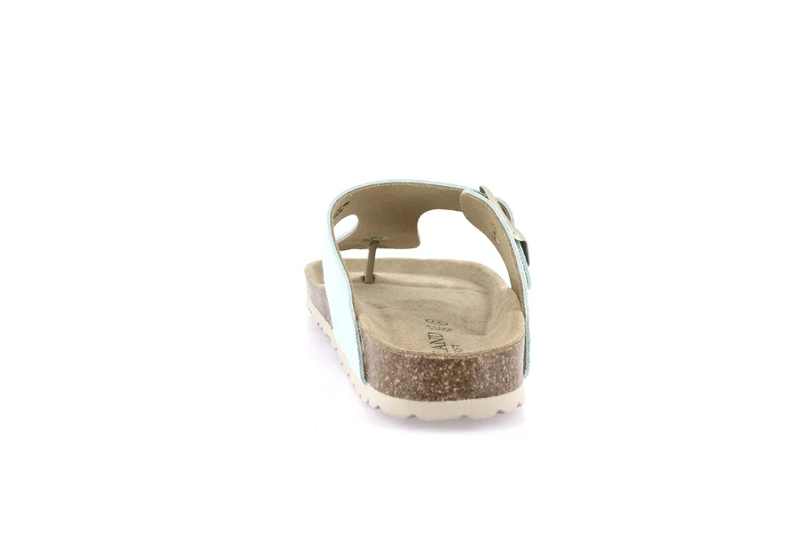 Ciabatta da donna in camoscio | SARA CC2632 - MENTA | Grünland