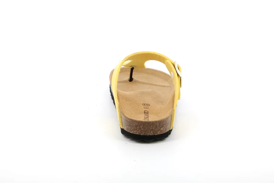 Flip-flop in recycled material | SARA CC4015 - YELLOW | Grünland
