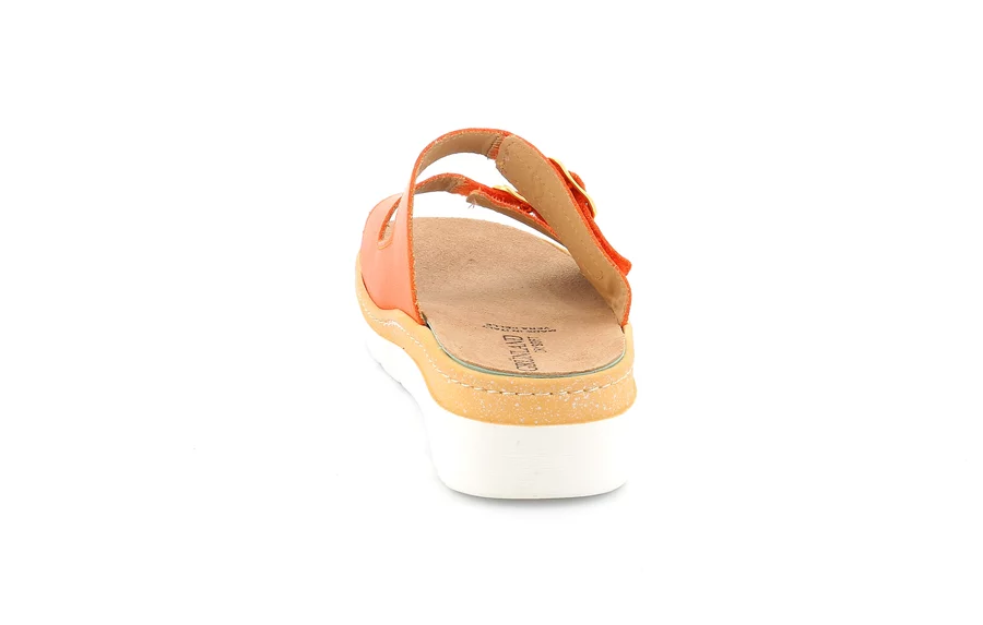 Comfort slipper with wedge | MOLL CE0241 - ORANGE | Grünland