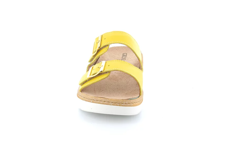Comfort slipper with wedge | MOLL CE0241 - YELLOW | Grünland