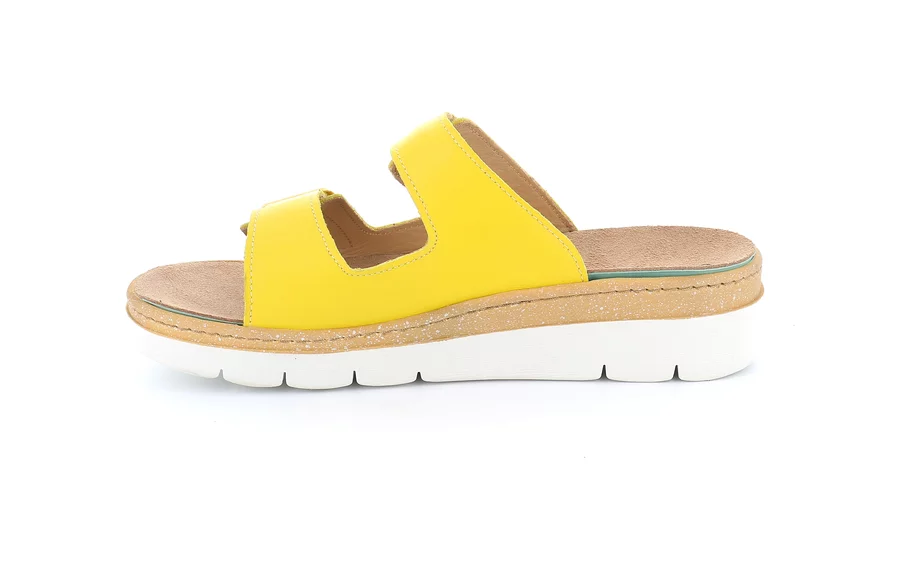 Komfort-Sandalen mit Keilabsatz | MOLL CE0241 - GELB | Grünland