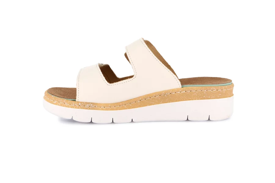 Comfort slipper with wedge | MOLL CE0241 - LATTE | Grünland