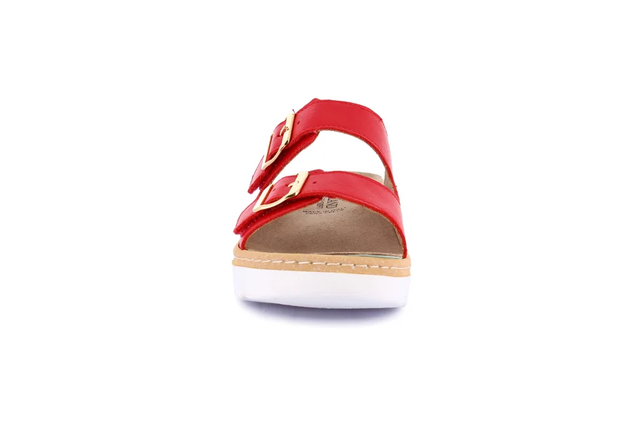 Komfort-Sandalen mit Keilabsatz | MOLL CE0241 - ROT | Grünland