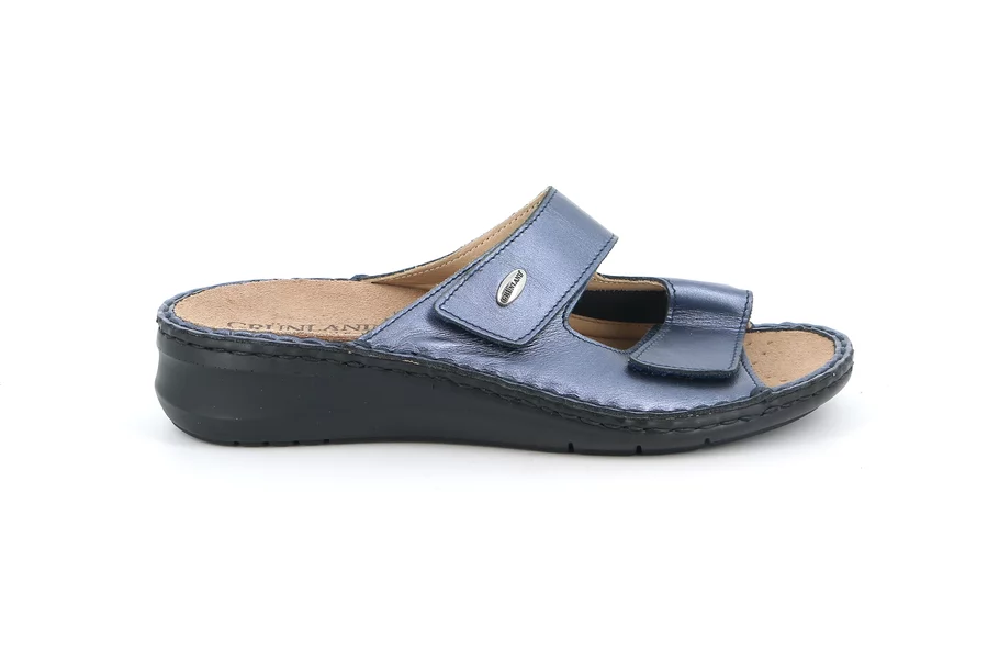 Komfort-Sandalen aus echtem Leder | DAMI CE0259 - BLAU | Grünland