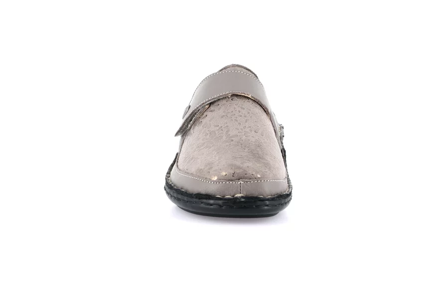 Closed toe comfort slipper | DAMI CE0260 - TAUPE | Grünland