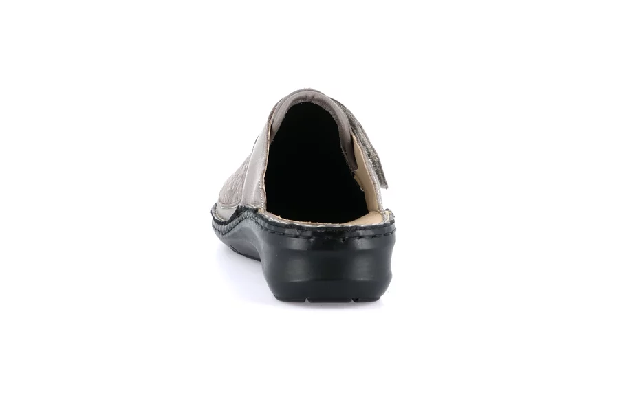 Closed toe comfort slipper | DAMI CE0260 - TAUPE | Grünland