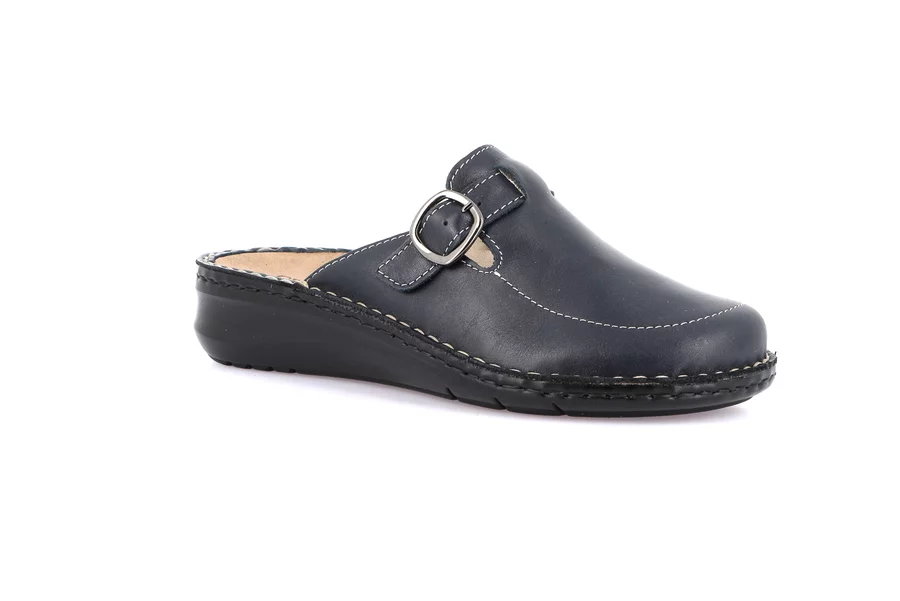 Closed toe comfort slipper | DAMI CE0261 - BLUE | Grünland