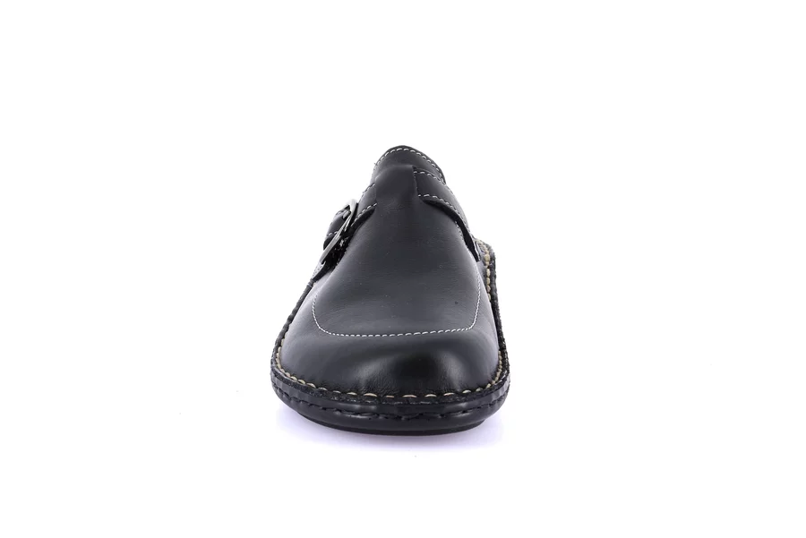 Closed toe comfort slipper | DAMI CE0261 - BLACK | Grünland