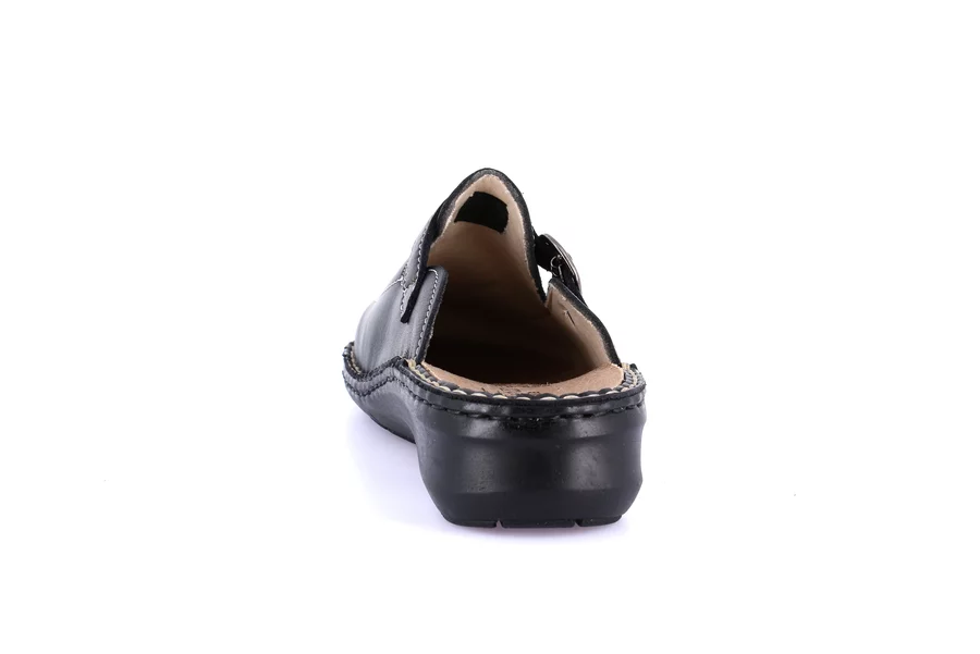 Closed toe comfort slipper | DAMI CE0261 - BLACK | Grünland