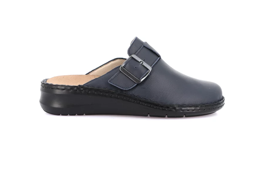 Closed toe comfort slipper | DAMI CE0262 - BLUE | Grünland