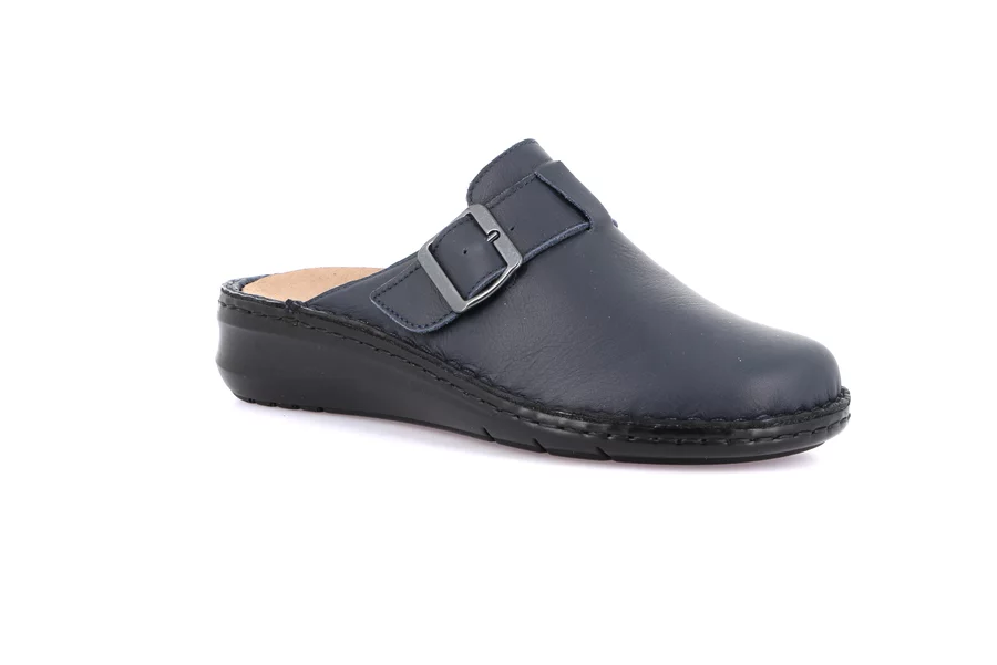 Closed toe comfort slipper | DAMI CE0262 - BLUE | Grünland