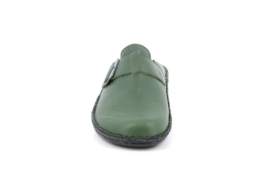 Closed toe comfort slipper | DAMI CE0262 - OLIVA | Grünland