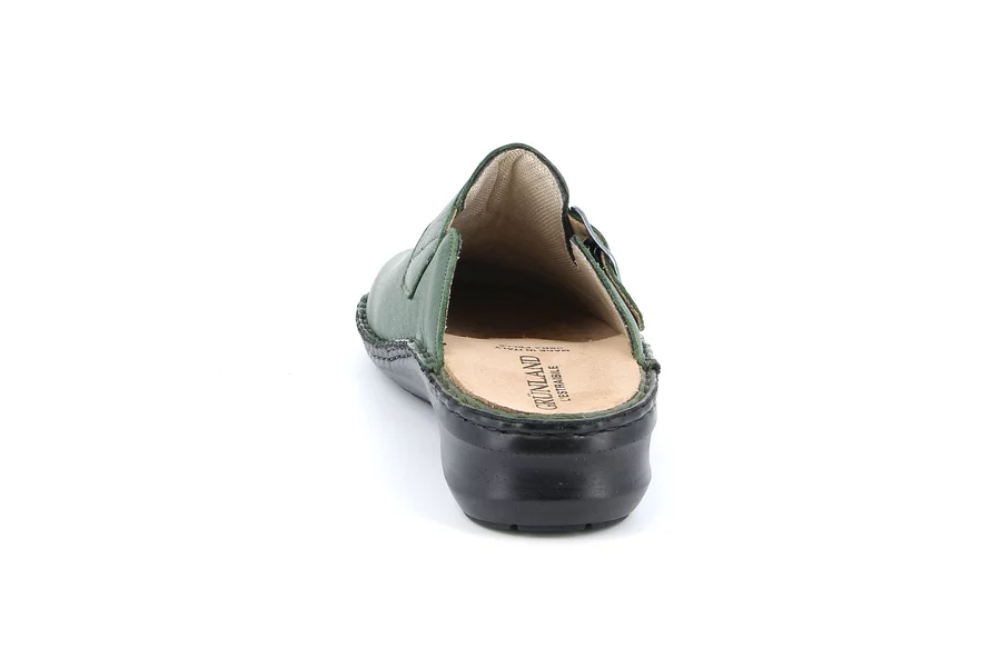 Closed toe comfort slipper | DAMI CE0262 - OLIVA | Grünland