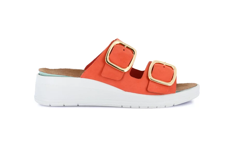 Comfort slipper with lightweight wedge | DIDA CE0461 - RED | Grünland