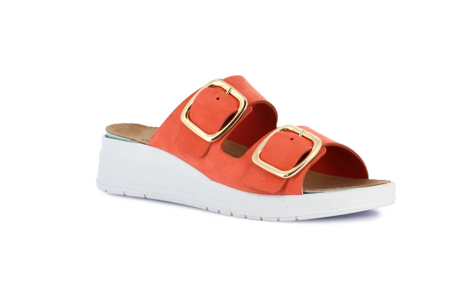 Comfort slipper with lightweight wedge | DIDA CE0461 - RED | Grünland