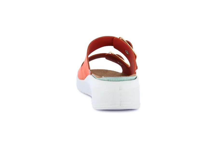 Comfort slipper with lightweight wedge | DIDA CE0461 - RED | Grünland