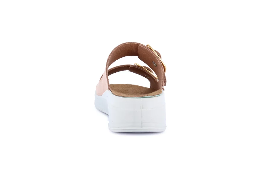 Ciabatta comfort con leggera zeppa | DIDA CE0461 - TAUPE | Grünland