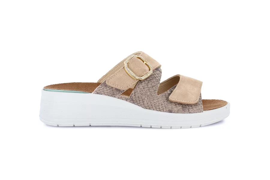 Ciabatta comfort con leggera zeppa | DIDA CE0464 - CORDA | Grünland