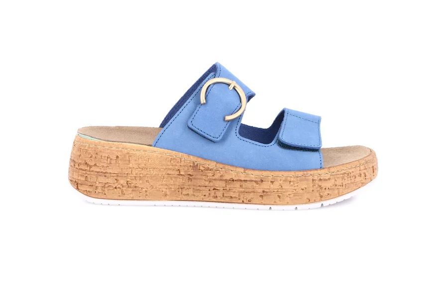 Ciabatta doppia fascia regolabile | DAST CE0607 - JEANS | Grünland