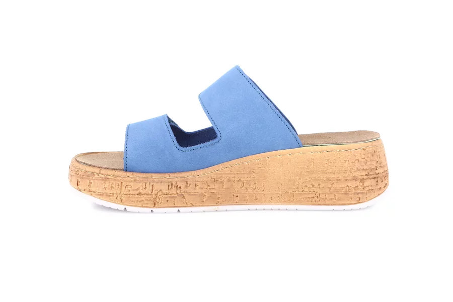 Ciabatta doppia fascia regolabile | DAST CE0607 - JEANS | Grünland
