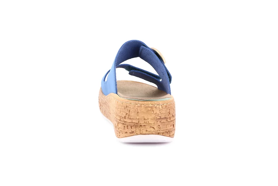 Ciabatta doppia fascia regolabile | DAST CE0607 - JEANS | Grünland