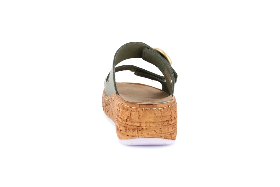 Ciabatta doppia fascia regolabile | DAST CE0607 - SALVIA | Grünland