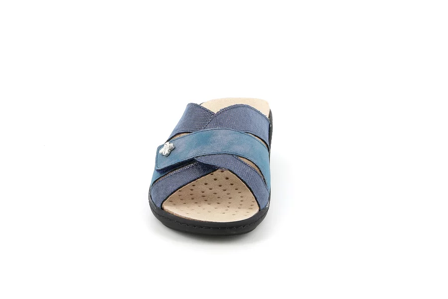 Sandale mit Klettverschluss | ESTA CE0700 - BLAU | Grünland