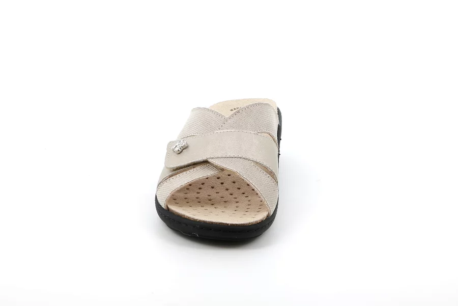 Sandale mit Klettverschluss | ESTA CE0700 - PLATINO | Grünland