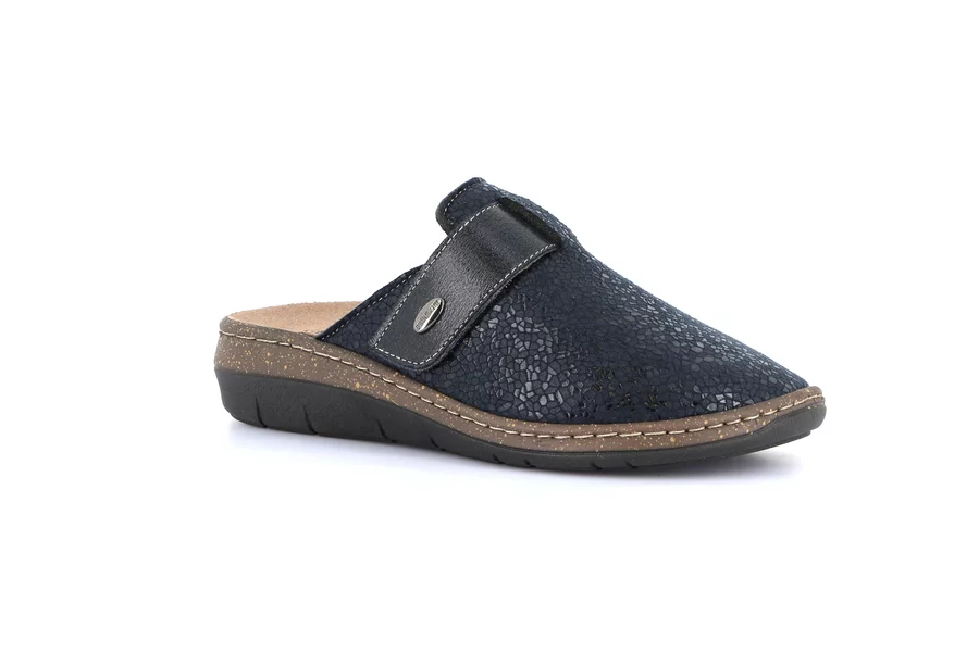 Closed toe comfort slipper | DASA CE0764 - BLUE | Grünland