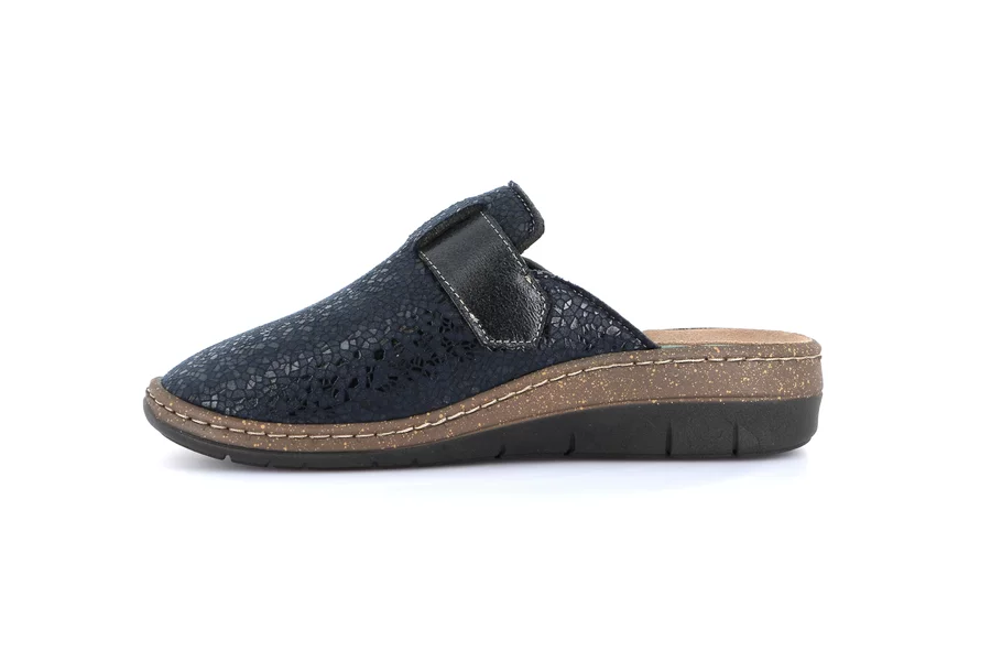 Closed toe comfort slipper | DASA CE0764 - BLUE | Grünland