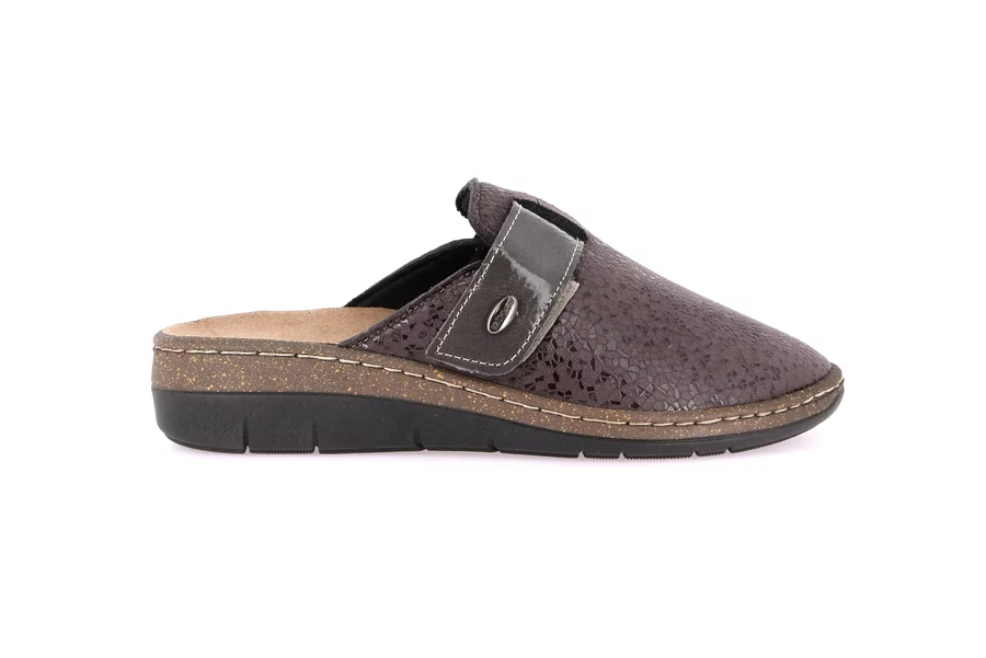 Closed toe comfort slipper | DASA CE0764 - GREY | Grünland