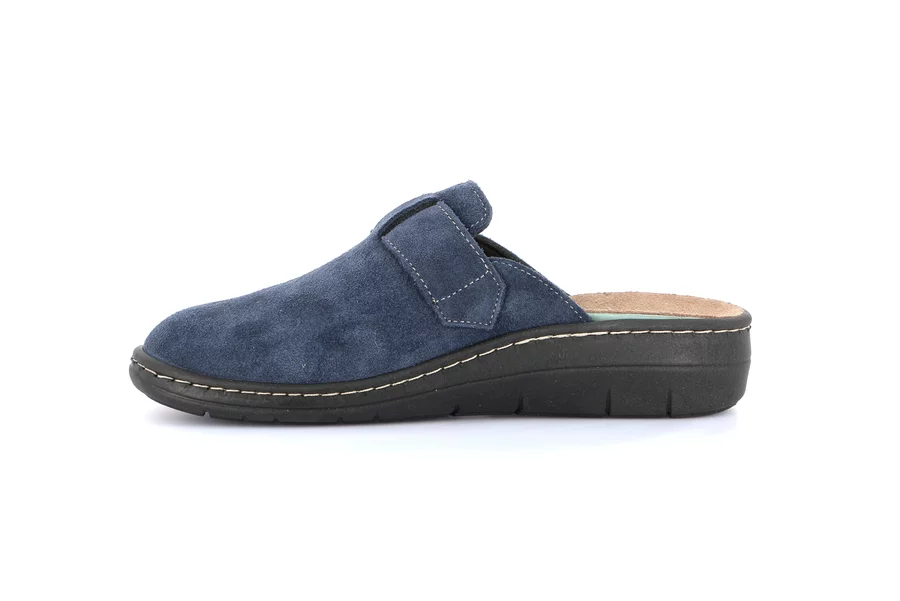 Closed toe comfort slipper | DASA CE0765 - BLUE | Grünland