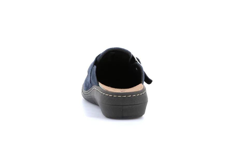 Closed toe comfort slipper | DASA CE0765 - BLUE | Grünland