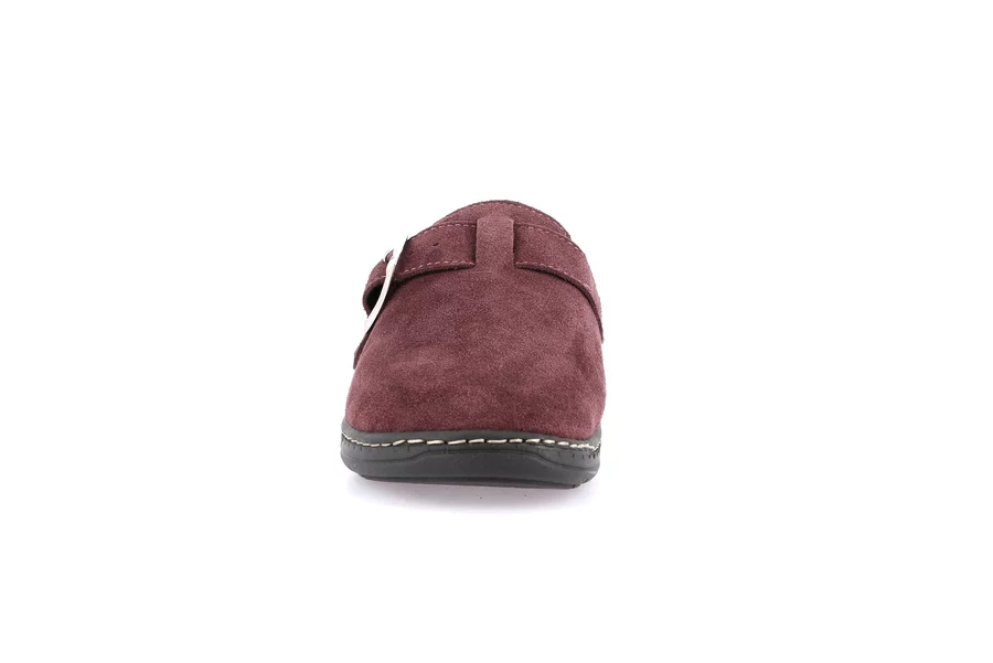 Closed toe comfort slipper | DASA CE0765 - BORDEAUX | Grünland