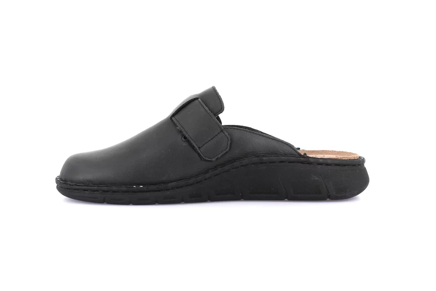 Comfort slipper Made in Italy | LEPP CE0766 - BLACK | Grünland