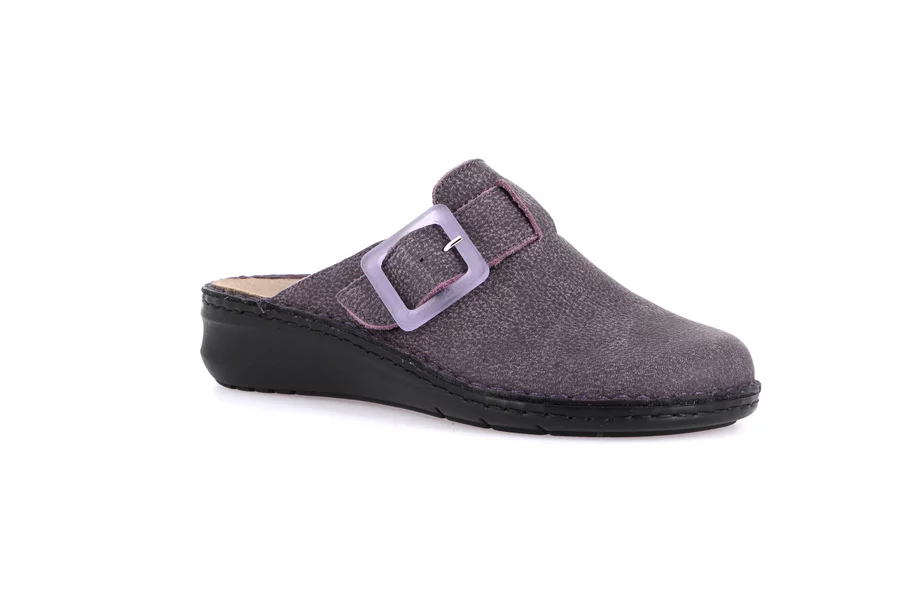 Closed toe comfort slipper | DAMI CE0832 - VIOLET | Grünland