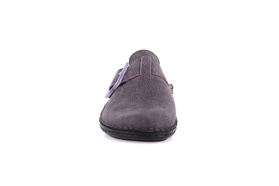 Closed toe comfort slipper | DAMI CE0832 - VIOLET | Grünland