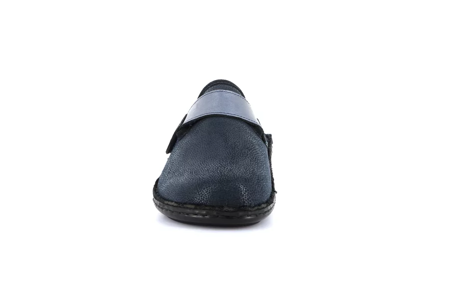 Closed toe comfort slipper | DAMI CE0863 - BLUE | Grünland