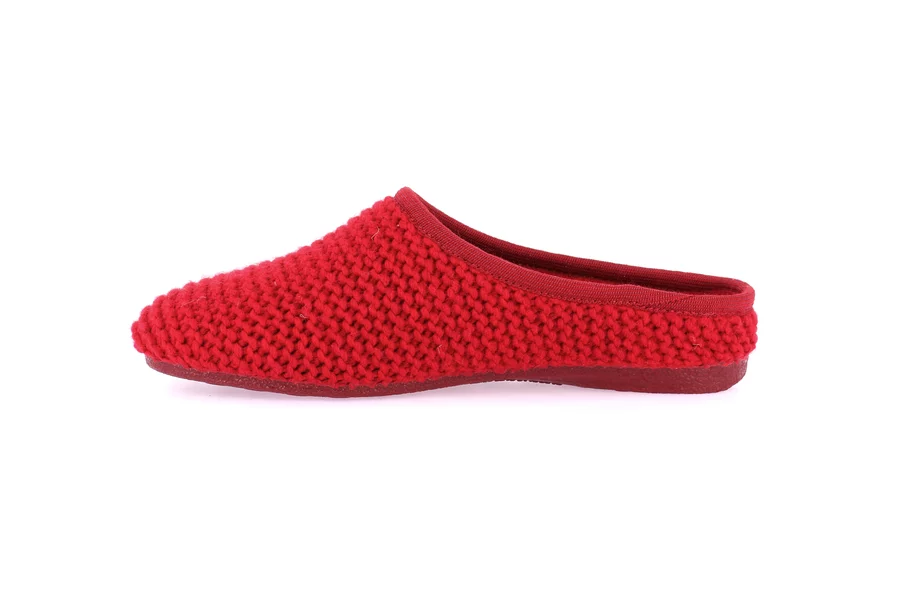 Knitted slipper | ADRI CI0856 - RED | Grünland