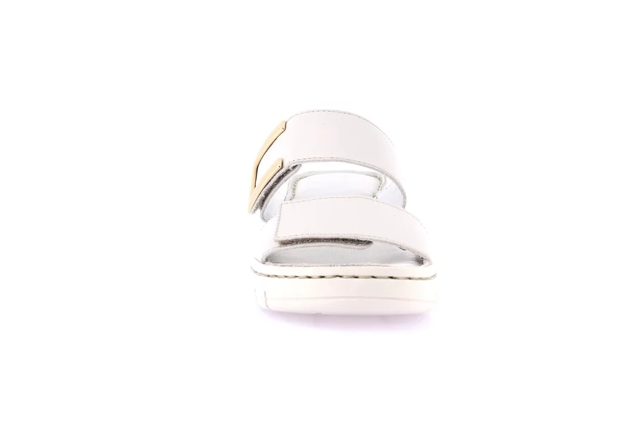Ciabatta sporty in vera pelle | GITA CI0874 - GHIACCIO | Grünland