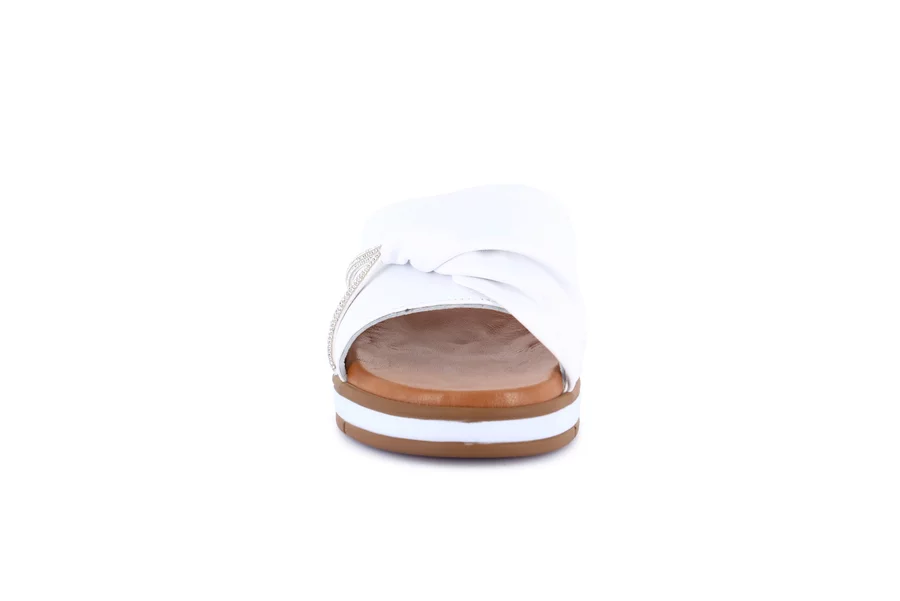 Ciabatta con zeppa | FLOK CI0876 - BIANCO | Grünland