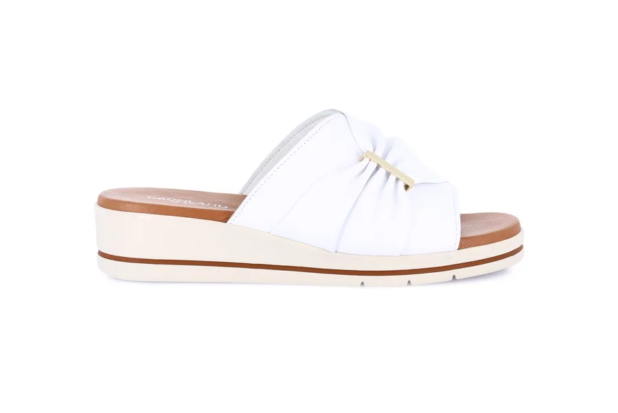 Light wedge slipper | FIDE CI0879 - WHITE | Grünland